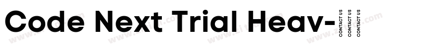 Code Next Trial Heav字体转换